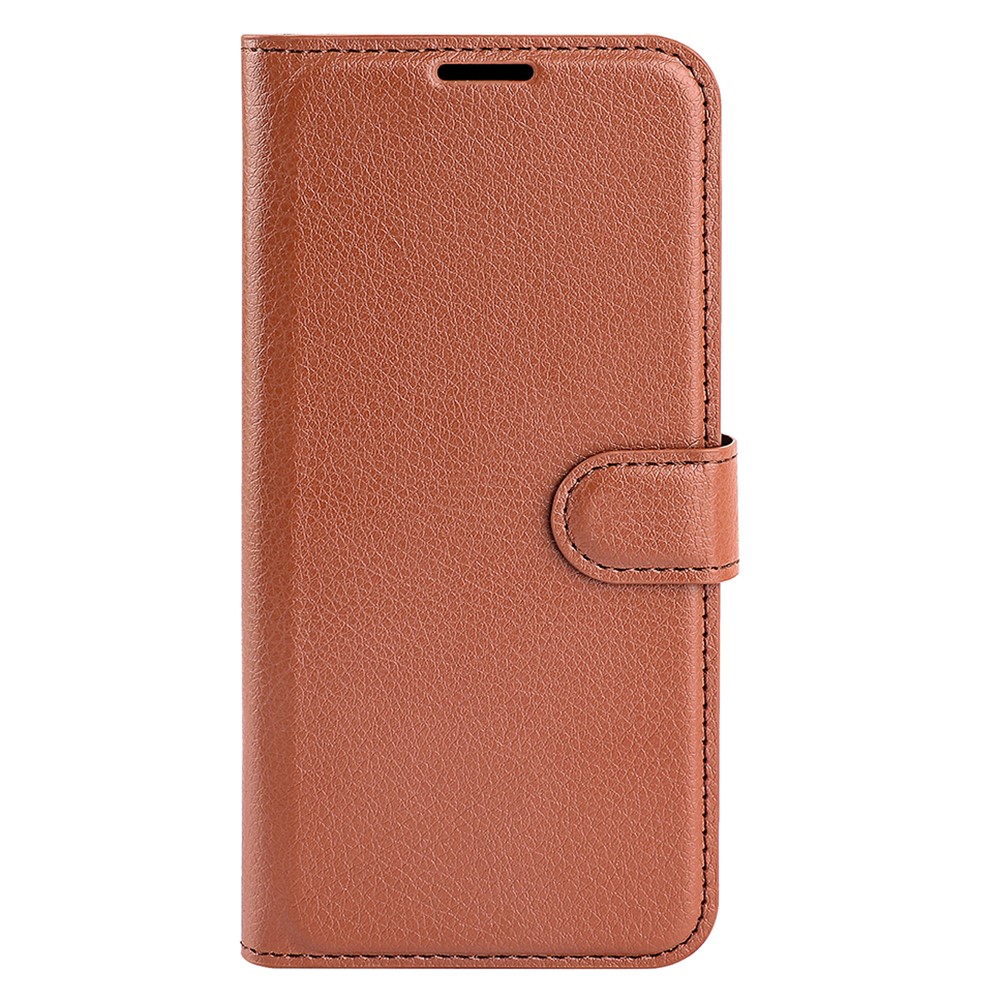  Samsung Galaxy A16 / A26 5G Fodral Litchi Läder Textur Brun