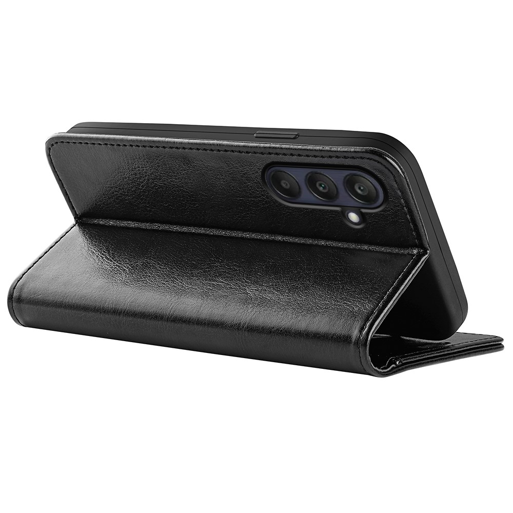  Samsung Galaxy A26 5G Fodral Crazy Horse Läder Svart