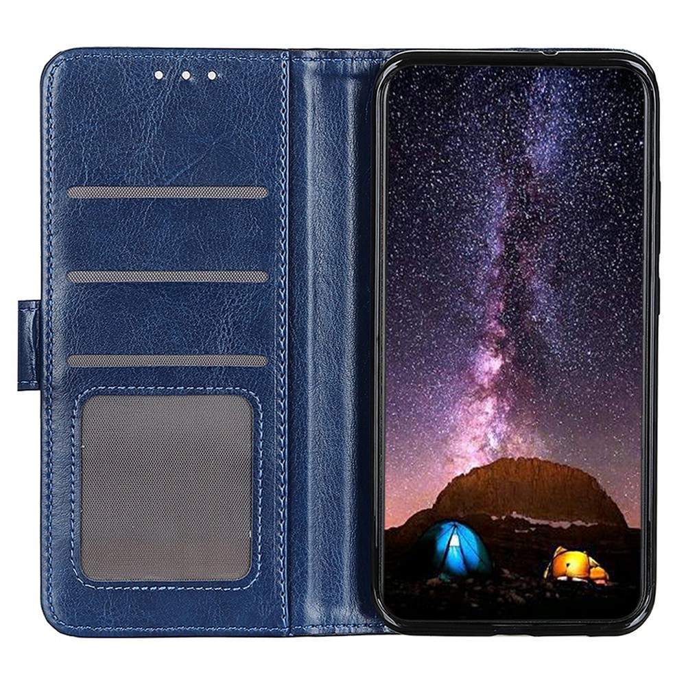  Samsung Galaxy A16 / A26 5G Fodral Crazy Horse Läder Blå