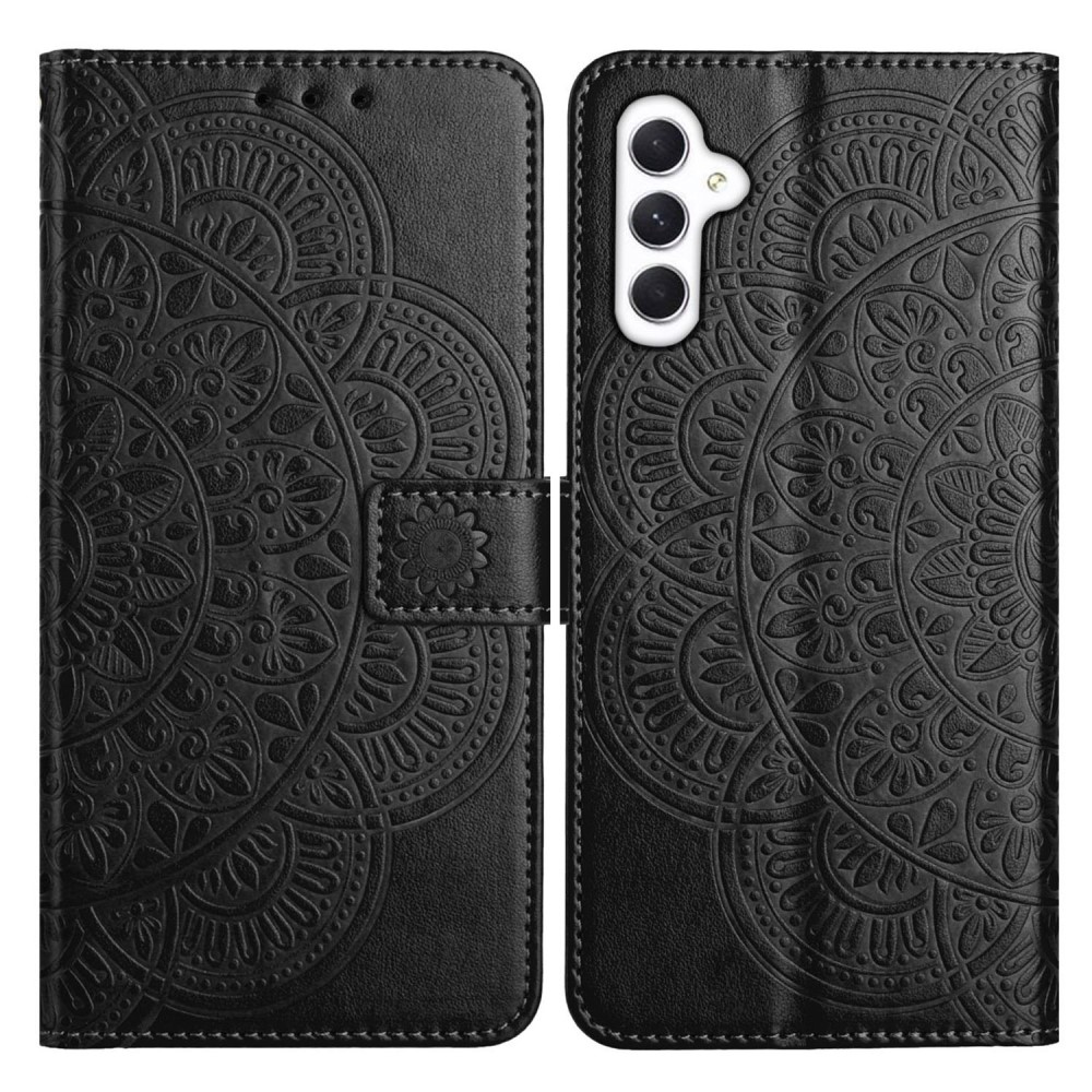  Samsung Galaxy A16 / A26 5G Fodral Mandala Läder Svart