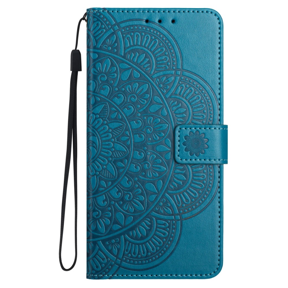  Samsung Galaxy A16 / A26 5G Fodral Mandala Läder Blå