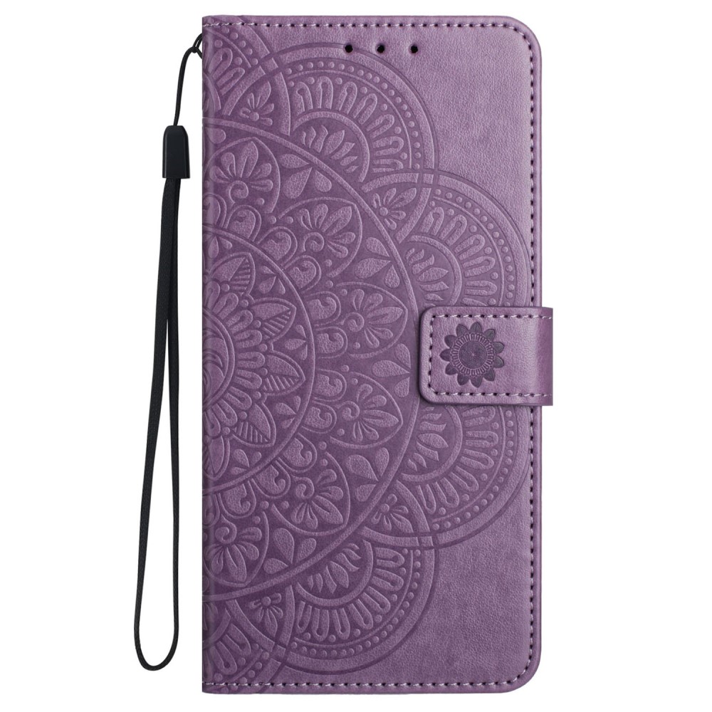  Samsung Galaxy A16 / A26 5G Fodral Mandala Läder Lila