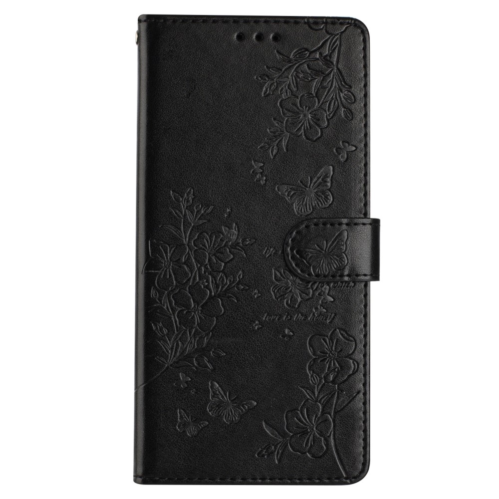  Samsung Galaxy A16/A26 5G Fodral Med Blommigt Tryck Svart