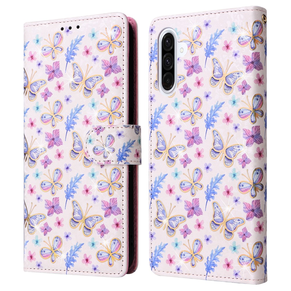  Samsung Galaxy A16/A26 5G Fodral RFID Fjärilar / Blommor