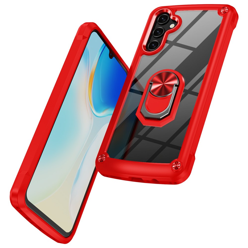  Samsung Galaxy A16/A26 5G Skal Shockproof Ring Hybrid Röd