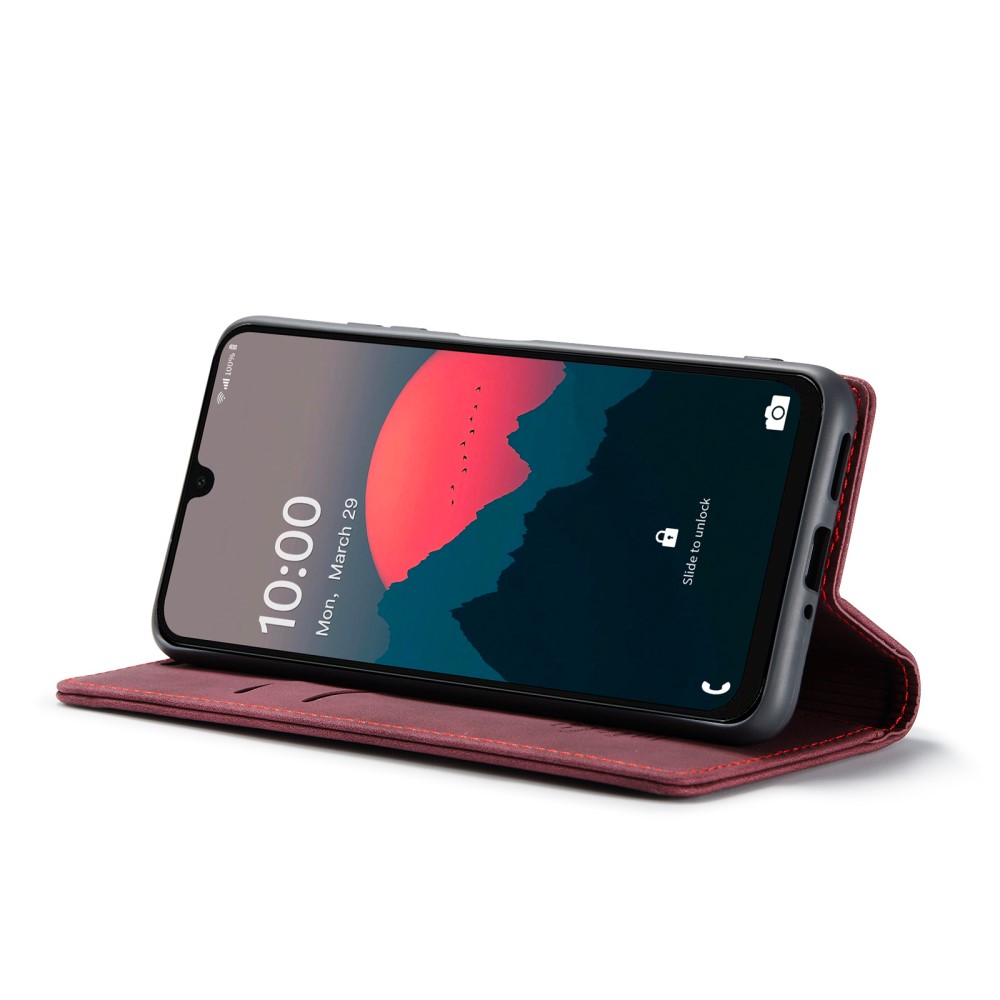 CASEME CASEME Galaxy A16/A26 5G Fodral Flip Retro Läder Röd