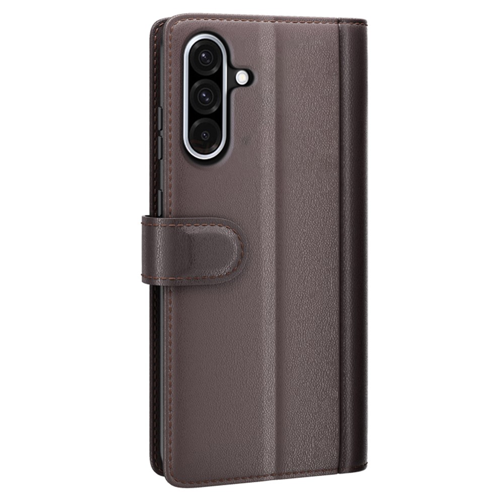  Samsung Galaxy A36 5G/A56 5G Fodral Premium Äkta Läder Brun
