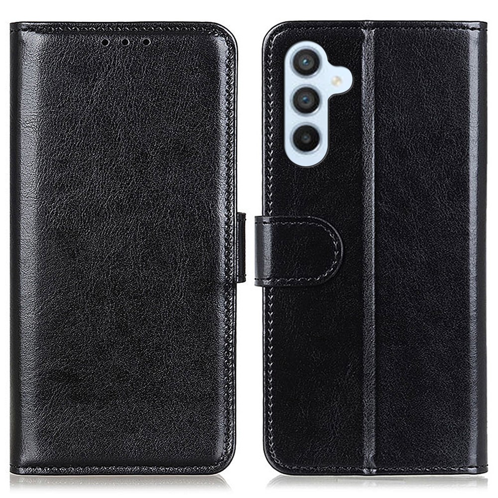  Samsung Galaxy A36 5G/A56 5G Fodral Crazy Horse Läder Svart