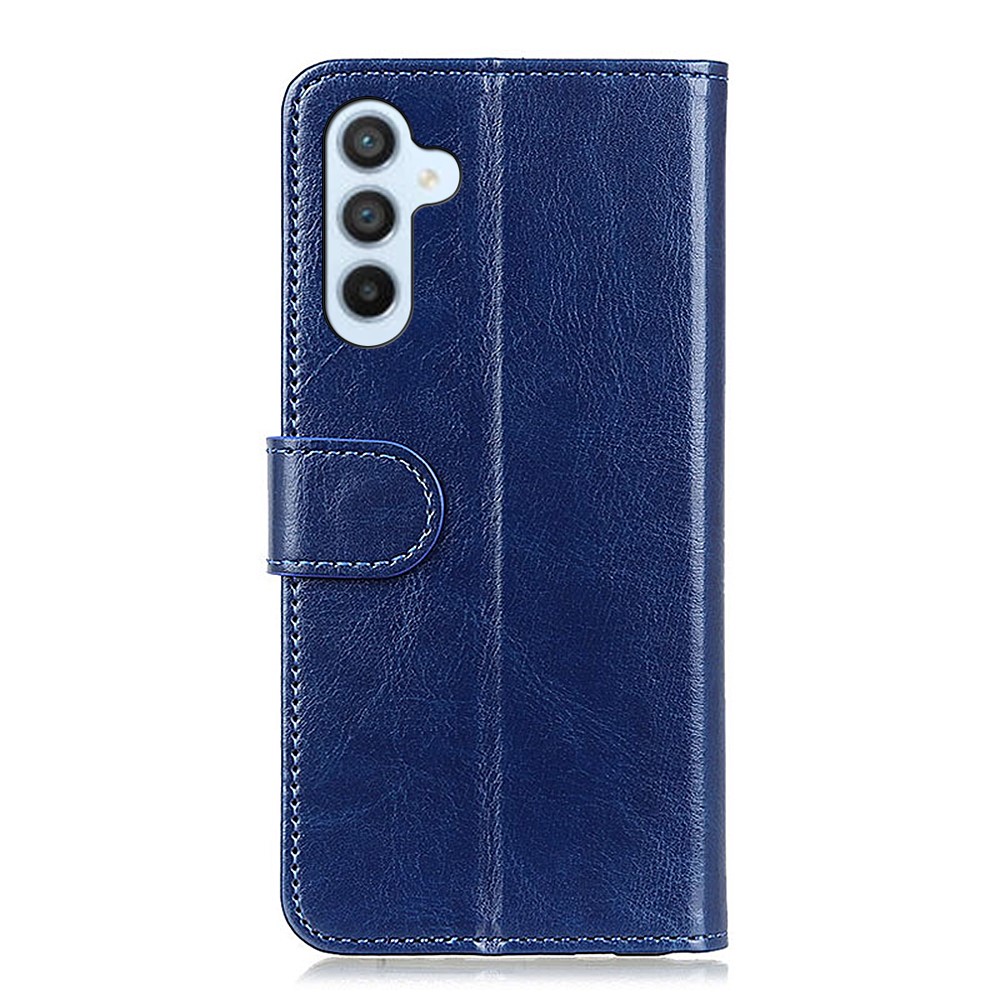  Samsung Galaxy A36 5G/A56 5G Fodral Crazy Horse Läder Blå