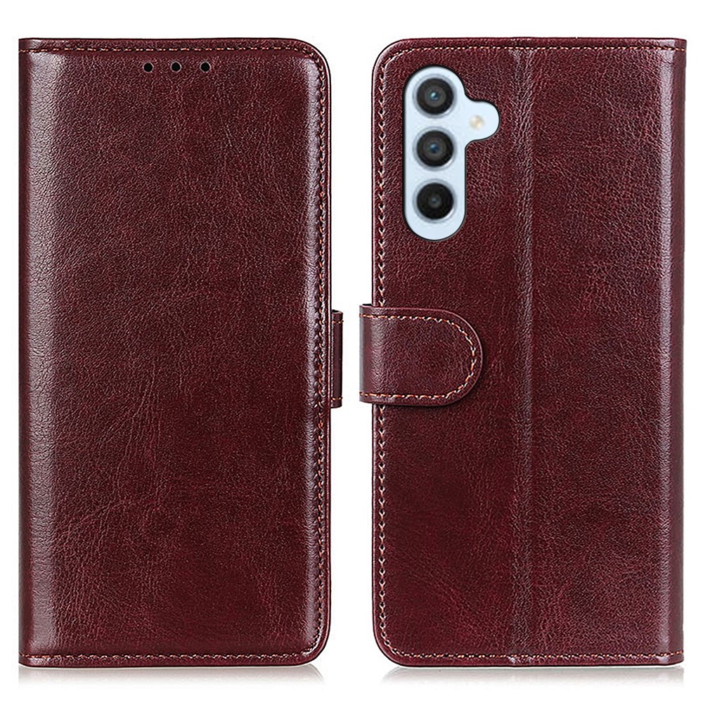  Samsung Galaxy A36 5G/A56 5G Fodral Crazy Horse Läder Brun
