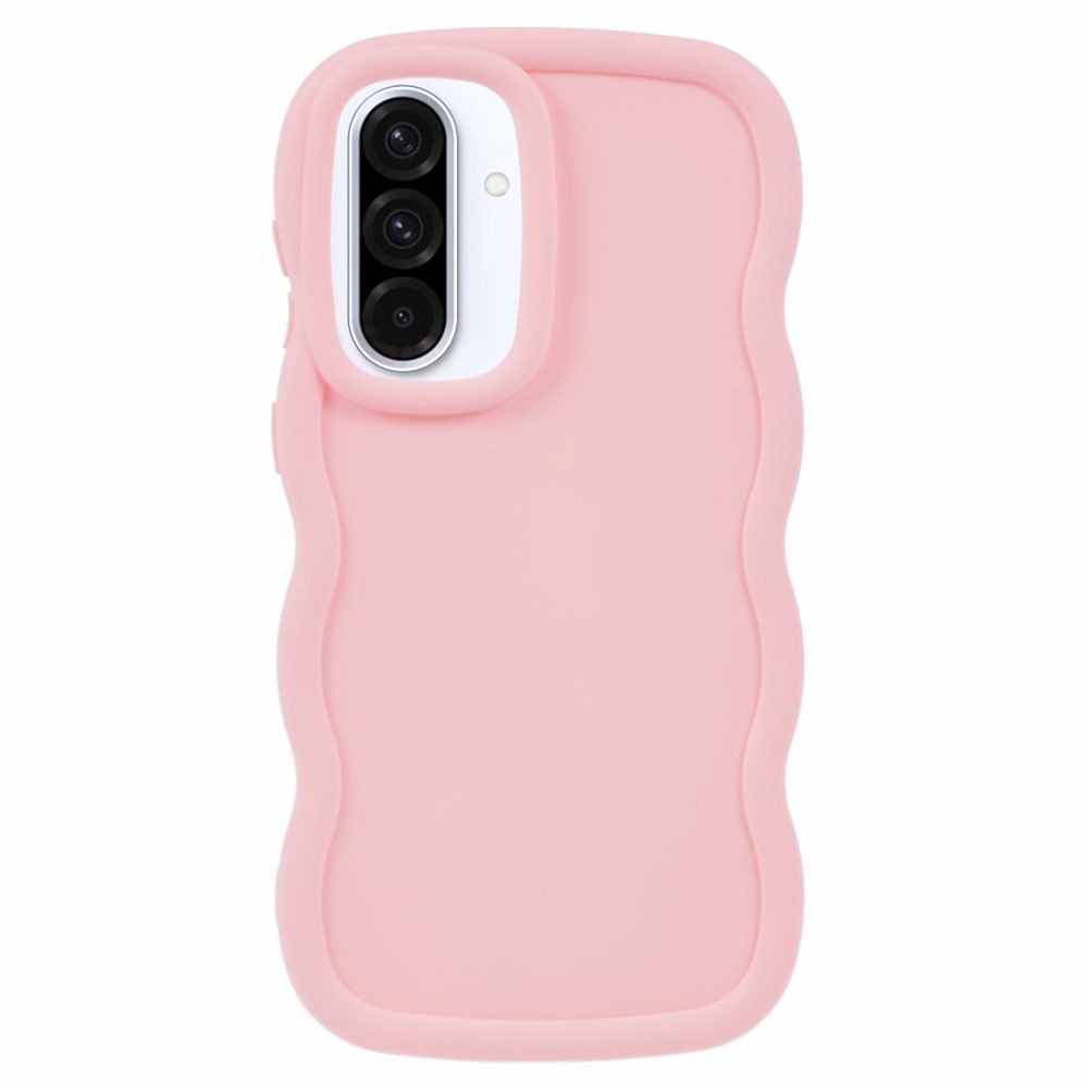  Samsung Galaxy A56 5G / A36 5G Mobilskal Wavy Ljus Rosa