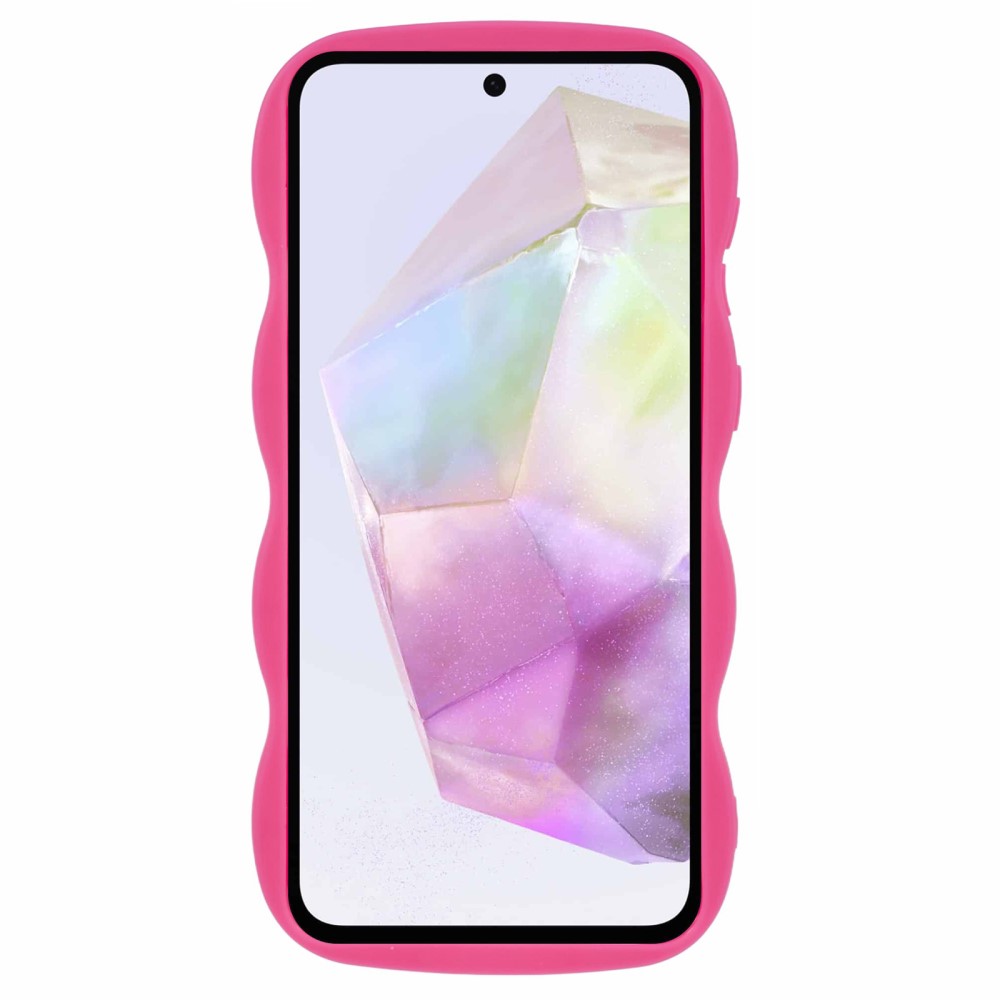  Samsung Galaxy A56 5G / A36 5G Mobilskal Wavy Rosa