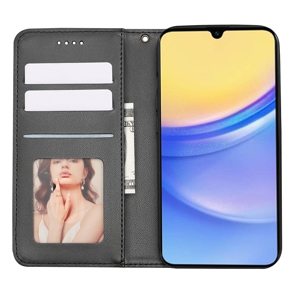  Samsung Galaxy A56 5G/A36 5G Fodral Flip Läder Svart