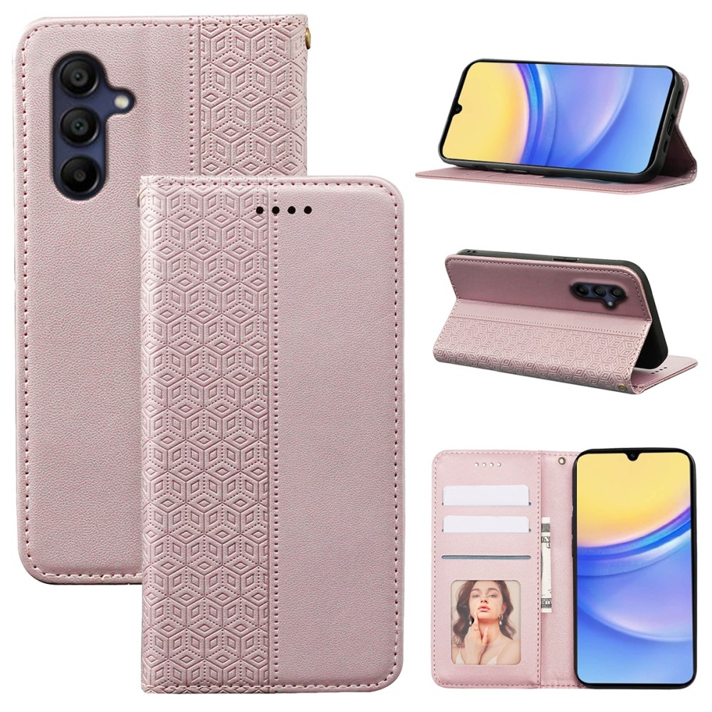  Samsung Galaxy A56 5G/A36 5G Fodral Flip Läder Roséguld