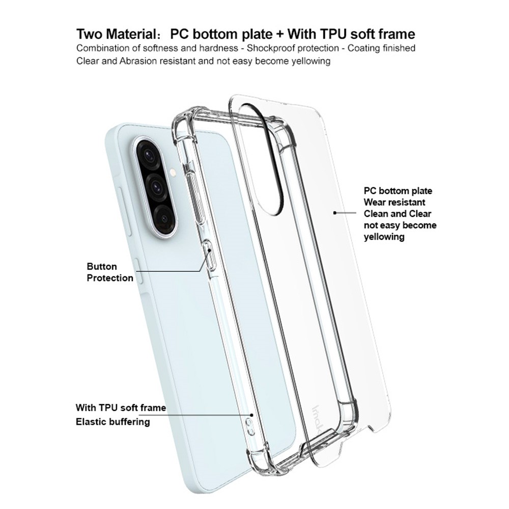 IMAK IMAK Galaxy A56 5G / A36 5G Skal Shockproof Transparent
