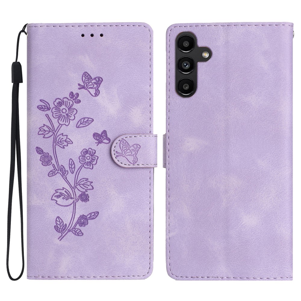  Samsung Galaxy A36 5G/A56 5G Fodral Med Blommigt Tryck