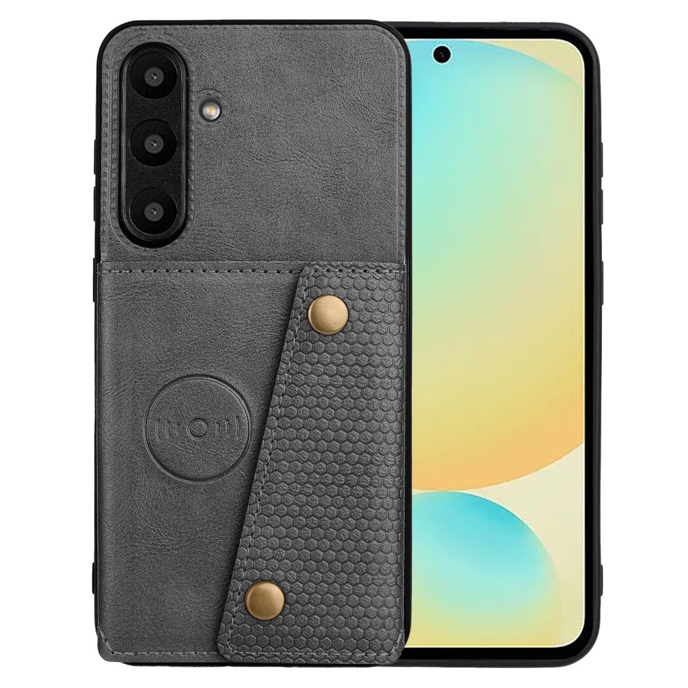  Galaxy A56 5G/A36 5G Skal Läder Med Kortfack Och Magnet