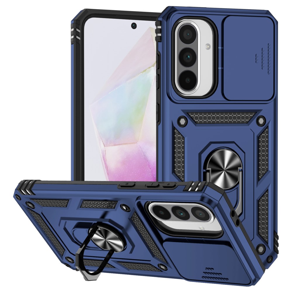  Samsung Galaxy A56 5G/A36 5G Skal CamShield Ring Hybrid Blå