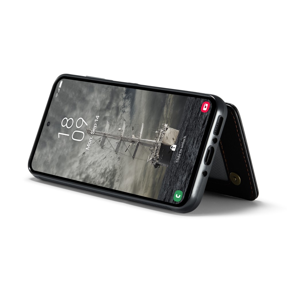 CASEME CASEME Galaxy A56 5G/A36 5G Skal RFID Kickstand Plånbok Svart