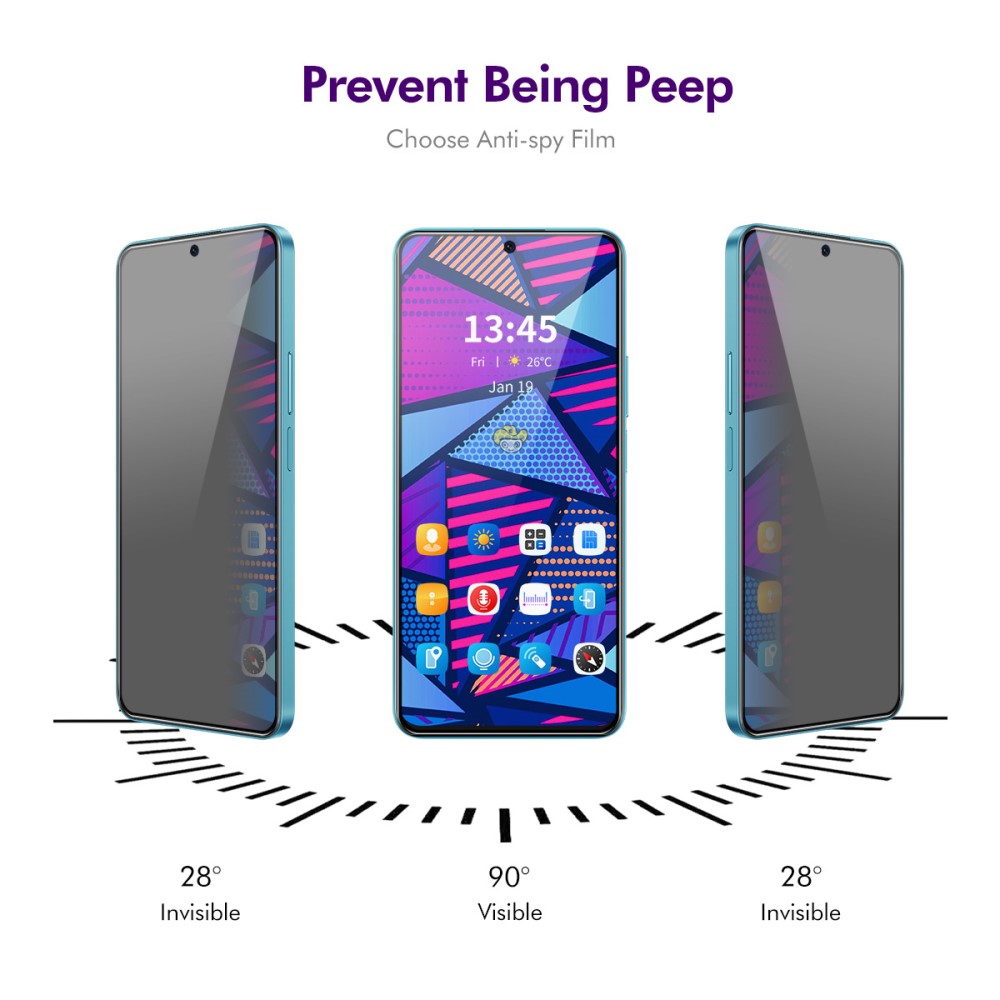 ENKAY ENKAY Galaxy A56 5G/A36 5G Skärmskydd Heltäckande Privacy