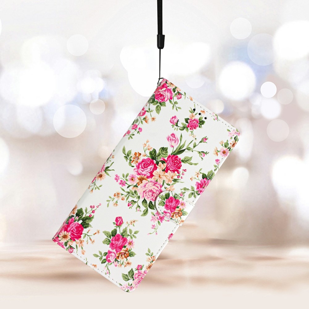 Samsung Galaxy S25 Plus Fodral Med Tryck Blommor