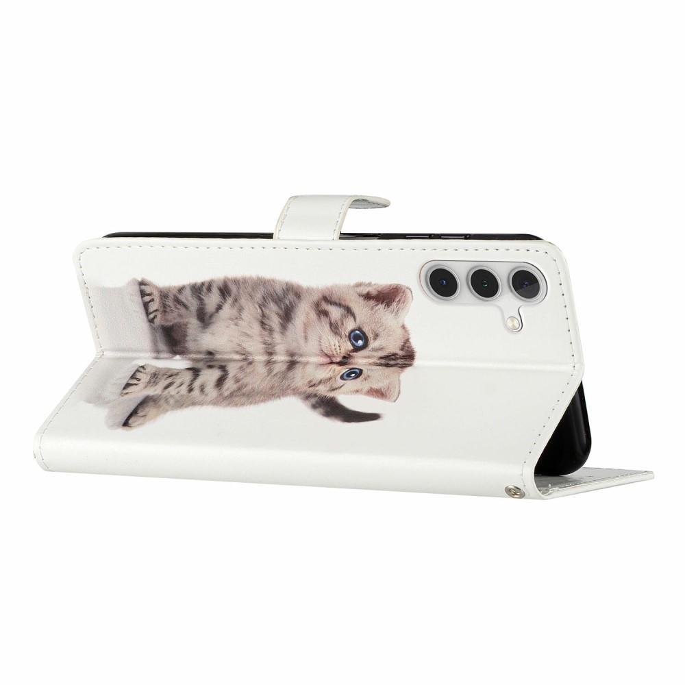  Samsung Galaxy S25 Plus Fodral Med Tryck Gullig Katt