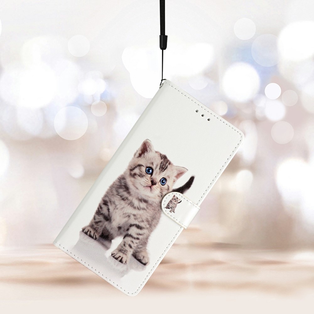  Samsung Galaxy S25 Plus Fodral Med Tryck Gullig Katt