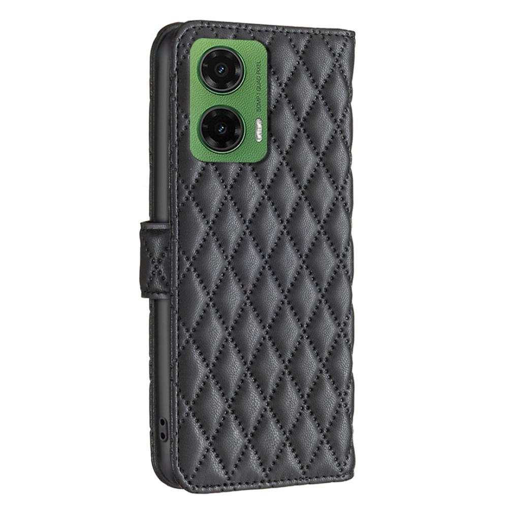  Motorola Moto G35 5G Fodral Diamond Läder Svart