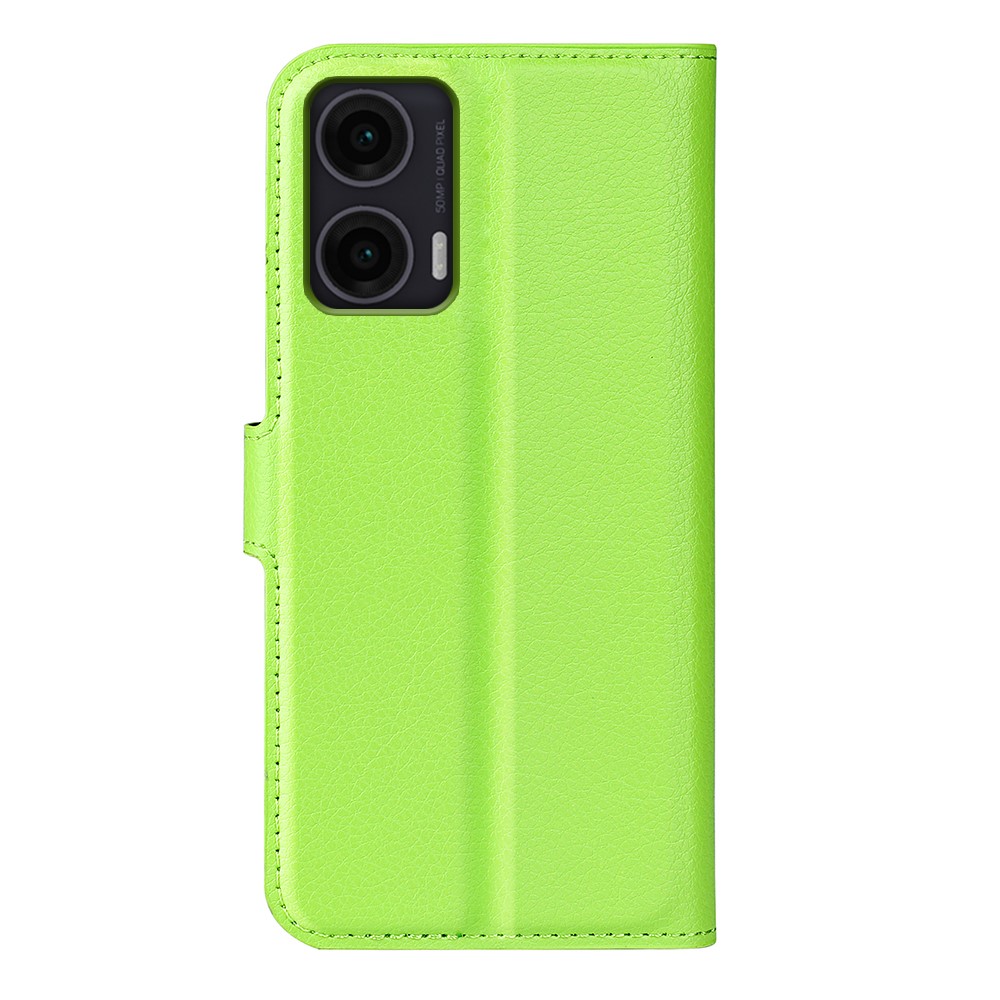  Motorola Moto G35 5G Fodral Litchi Läder Grön