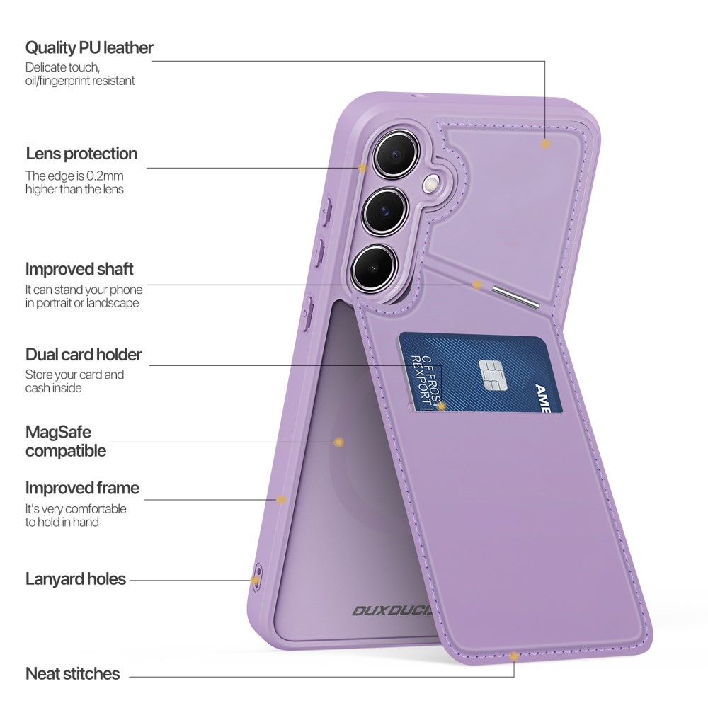 DUX DUCIS DUX DUCIS Galaxy S25 Plus Skal RFID Rafi II Series Lila/Rosa