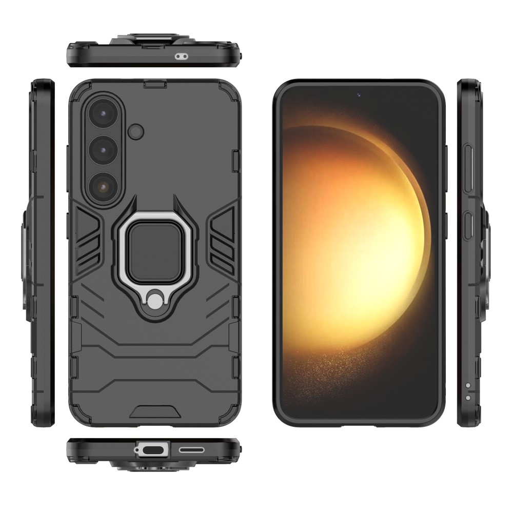  Samsung Galaxy S25 Plus Skal Hybrid Armor Ring Svart
