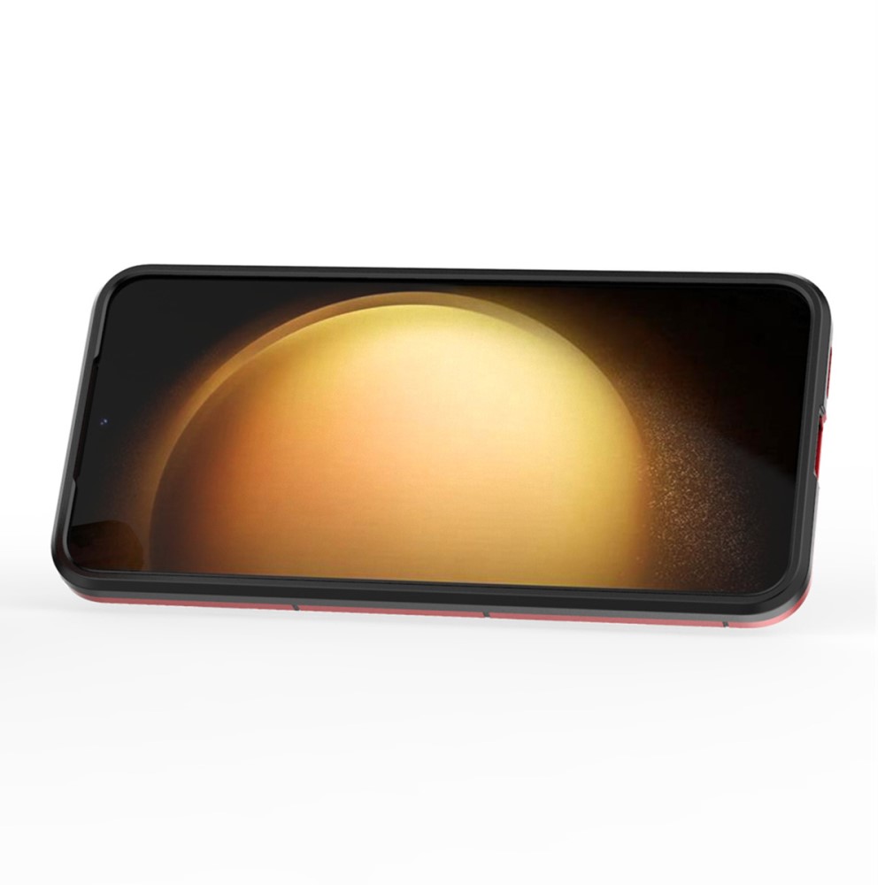  Samsung Galaxy S25 Plus Skal Hybrid Armor Ring Röd