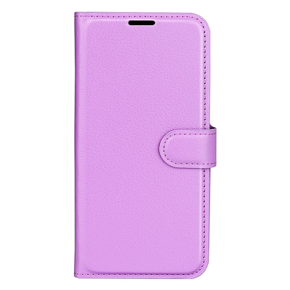  Samsung Galaxy S25 Plus Fodral Litchi Läder Lila