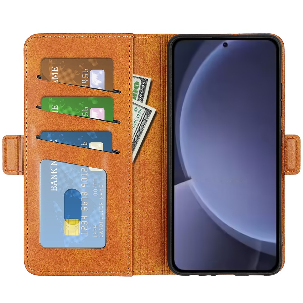  Samsung Galaxy S25 Plus Fodral Läder Brun