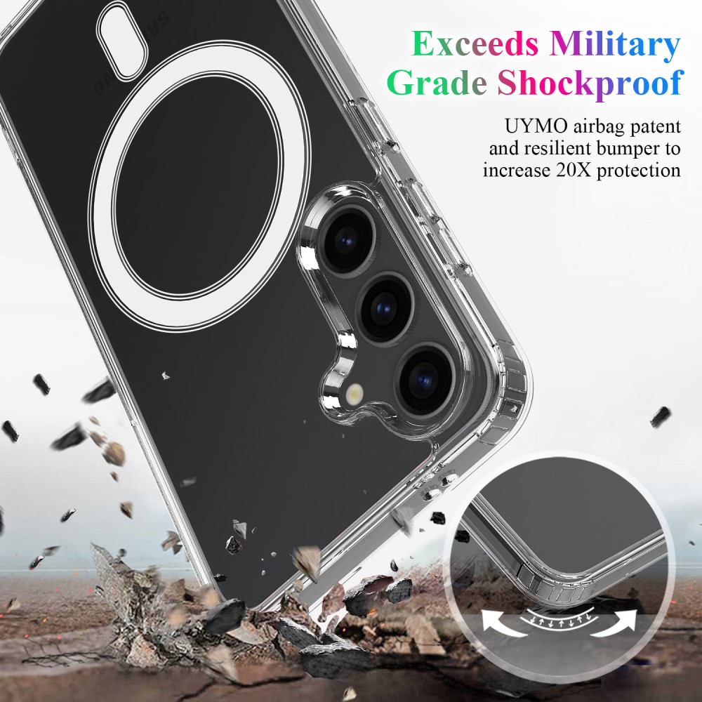  Samsung Galaxy S25 Plus Skal MagSafe TPU / Akryl Transparent