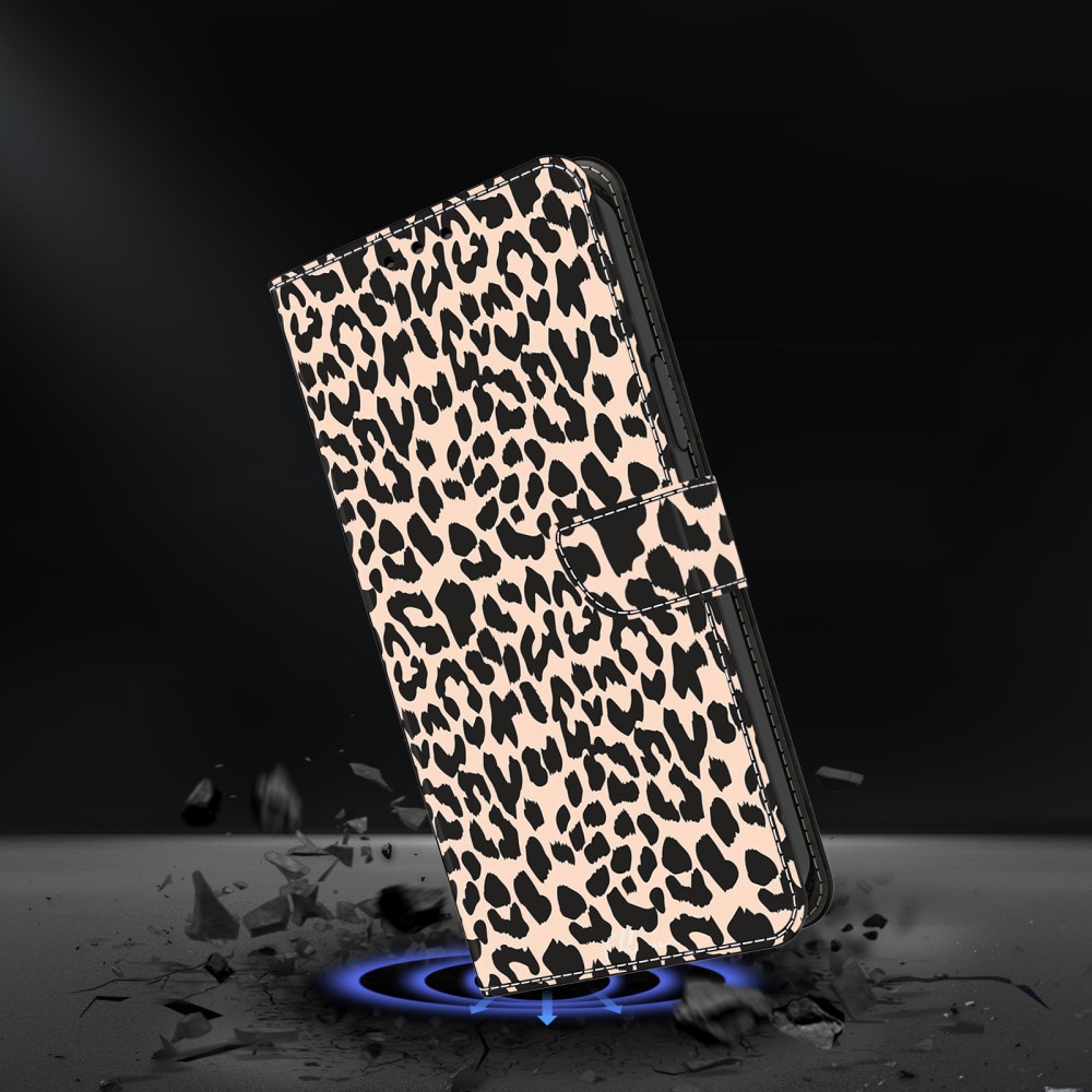  Motorola Moto G55 5G Fodral Läder Leopard