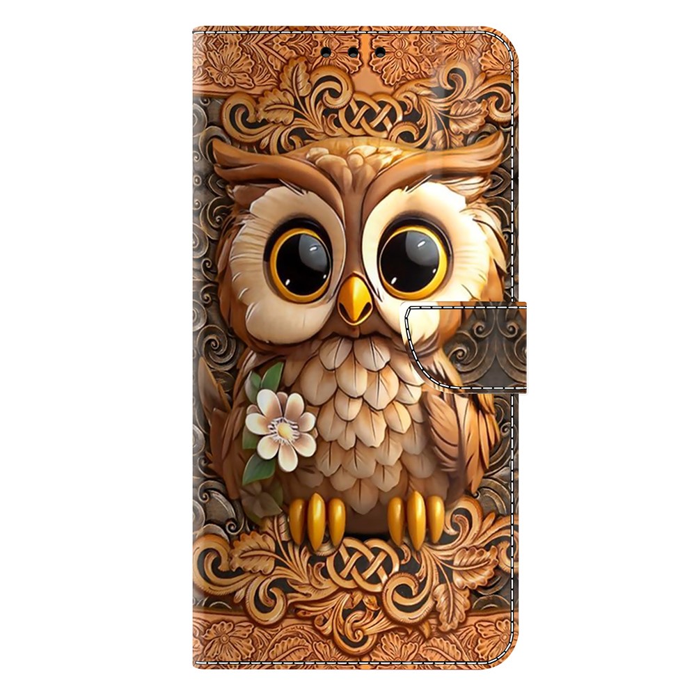  Motorola Moto G55 5G Fodral Läder Uggla