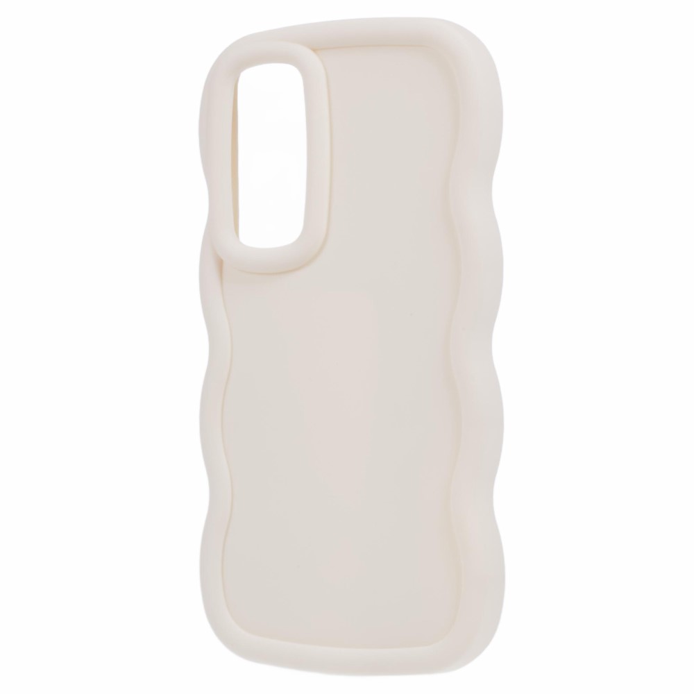  Samsung Galaxy S25 Plus Mobilskal Wavy Off White