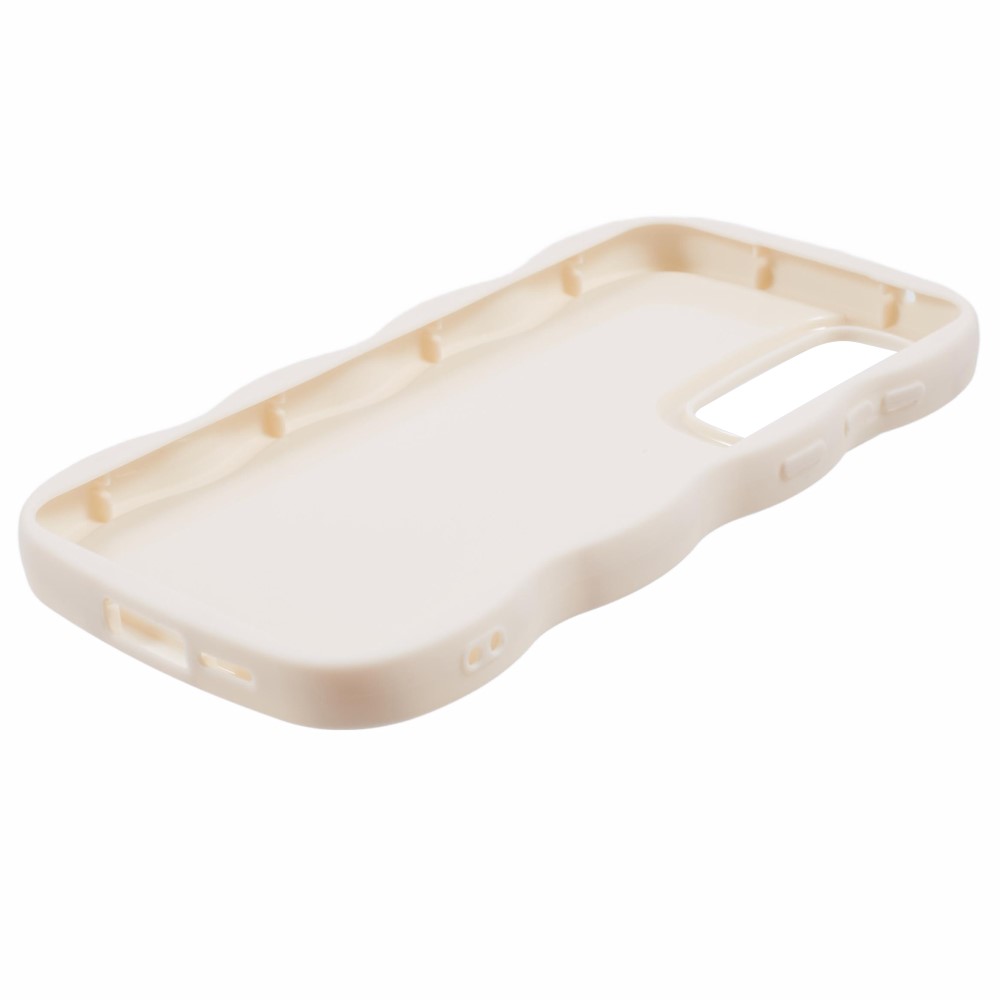  Samsung Galaxy S25 Plus Mobilskal Wavy Off White