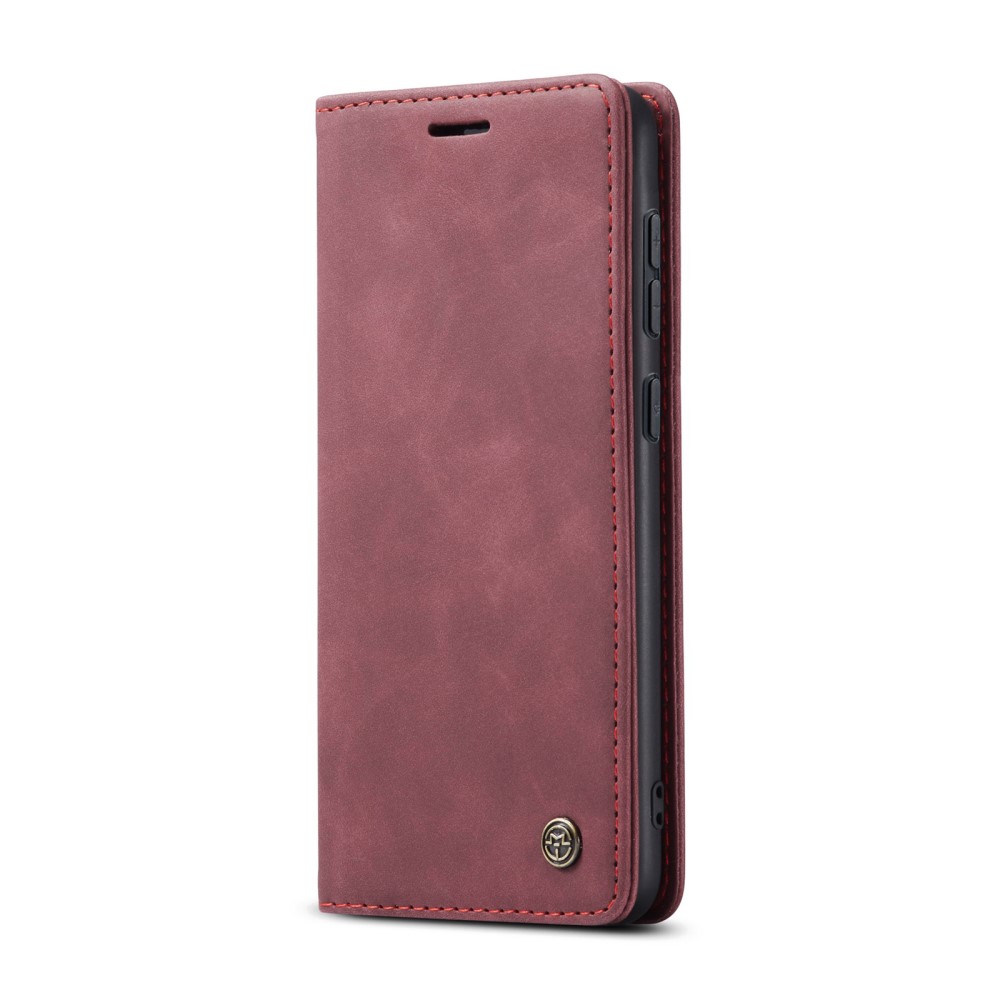 CASEME CASEME Samsung Galaxy S25 Plus Fodral Flip Retro Läder Röd