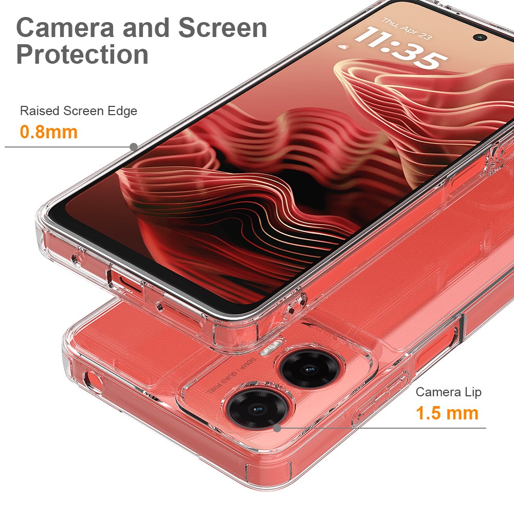  Motorola Moto G35 5G Skal TPU / Akryl Transparent