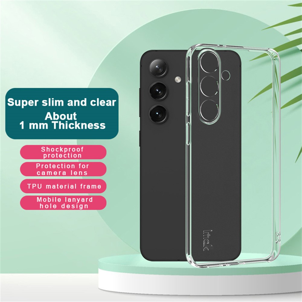 IMAK IMAK Samsung Galaxy S25 Plus Skal TPU Slim Transparent