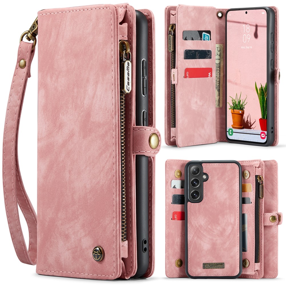 CASEME CASEME Galaxy S25 Plus 2in1 Fodral/Skal Multifunktionell Rosa