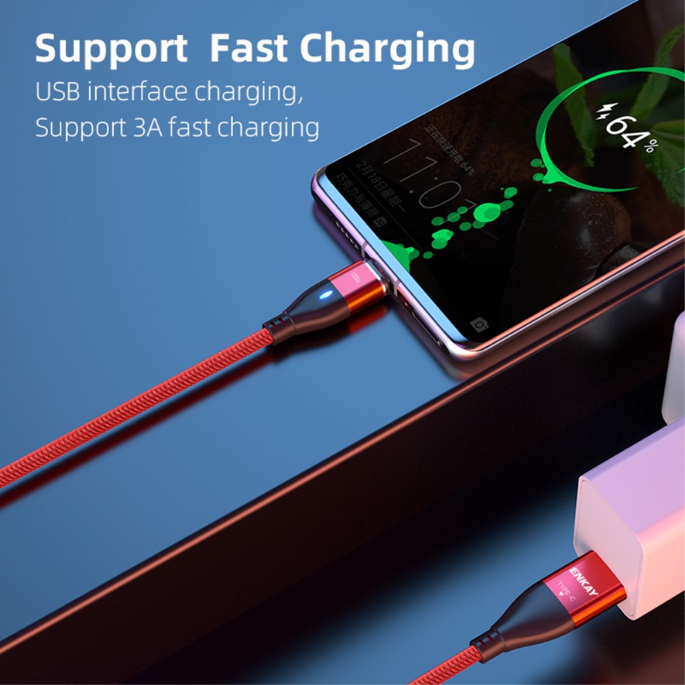 ENKAY ENKAY 2 m 6in1 PD 100W USB-C/USB-A - USB-C/Lightning/MicroUSB