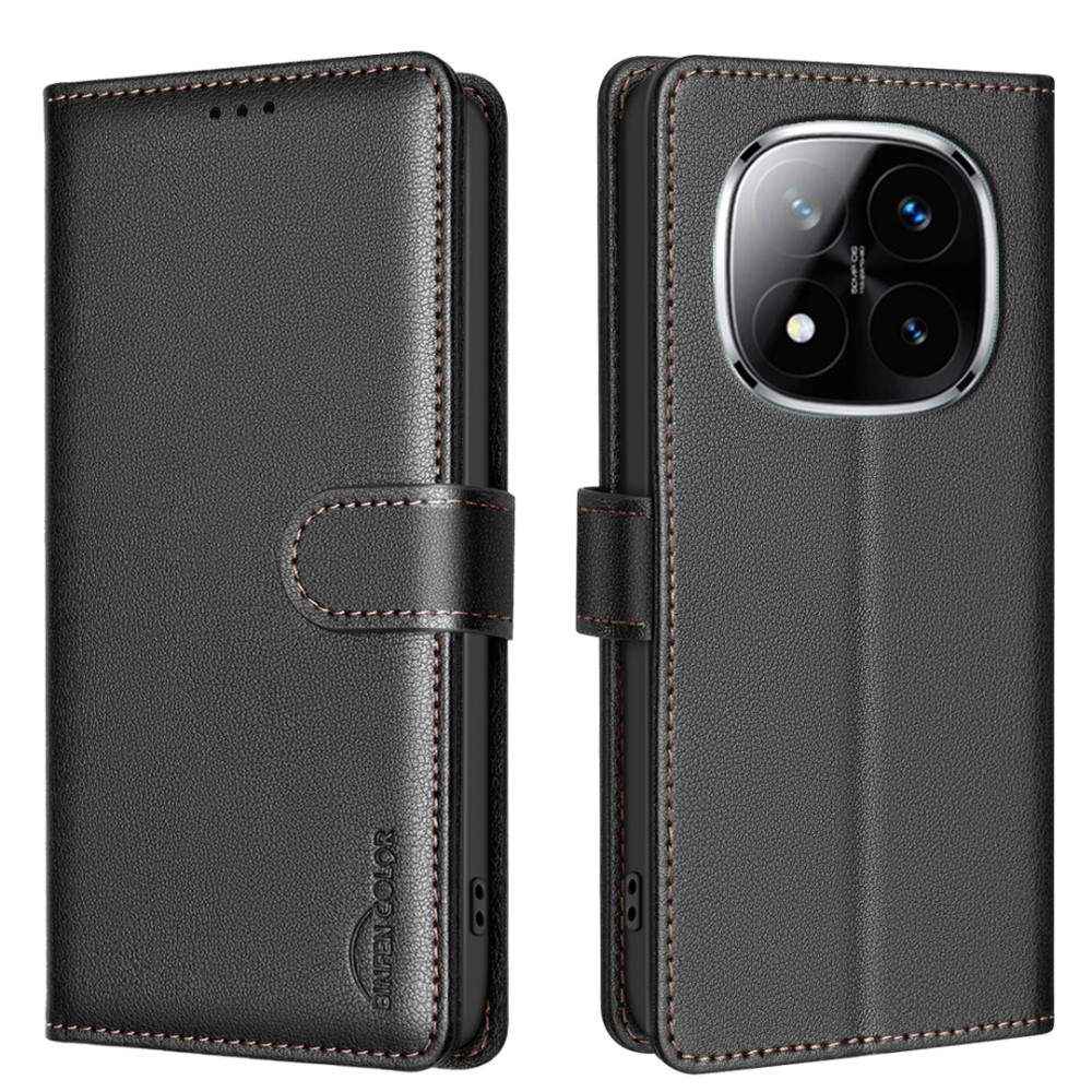 Xiaomi Redmi Note 14 Pro/Pro Plus 5G Fodral RFID Läder