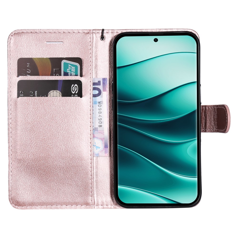  Xiaomi Redmi Note 14 Pro/Pro Plus 5G Fodral Solid Läder