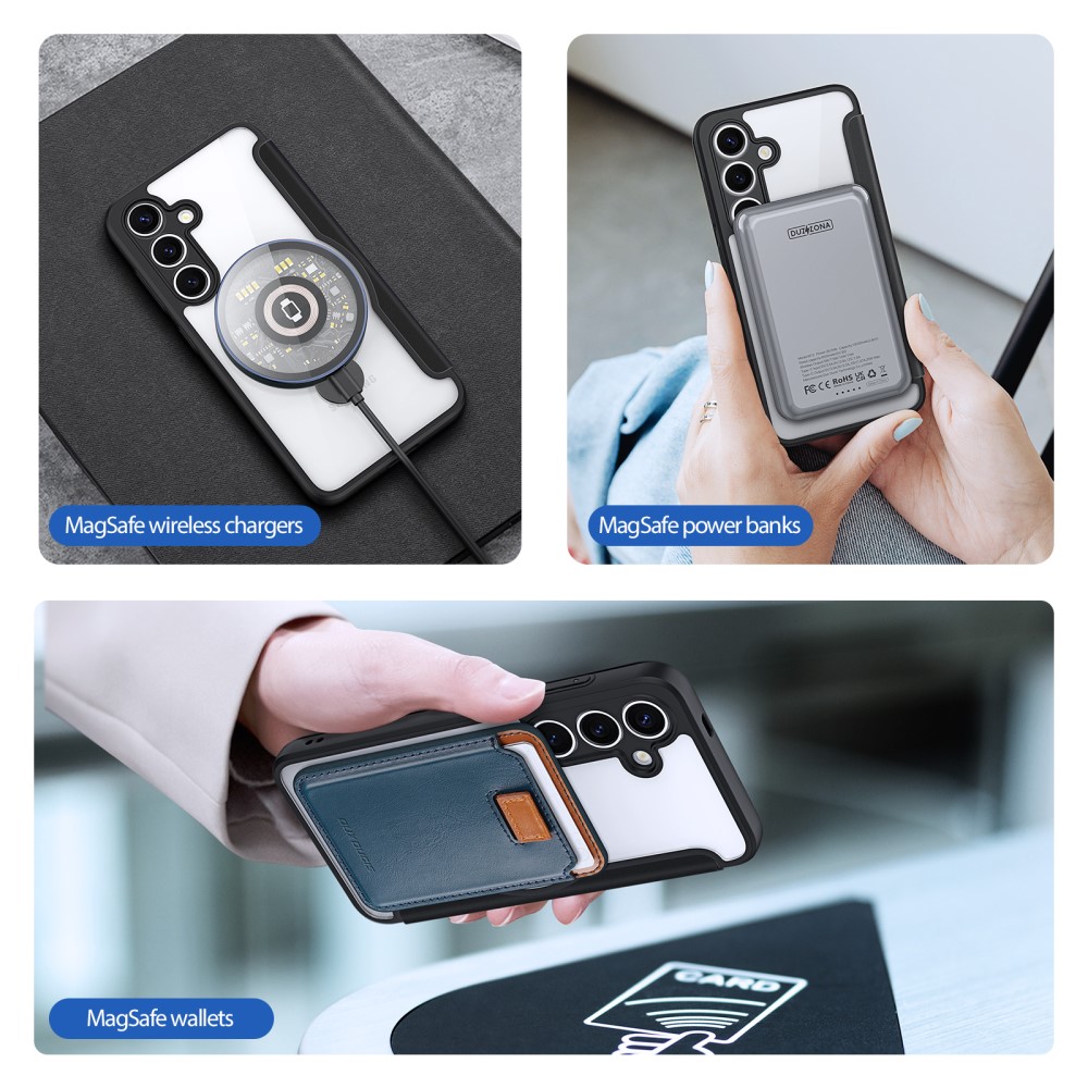 DUX DUCIS DUX DUCIS Galaxy S25 Fodral MagSafe Kickstand Skin X Pro Svart
