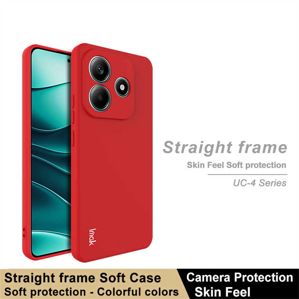 IMAK IMAK Xiaomi Redmi Note 14 5G Skal TPU Soft Röd