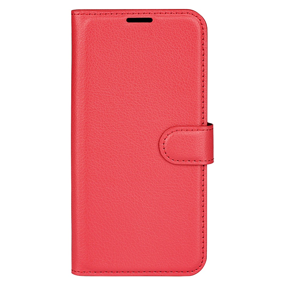  Xiaomi Redmi Note 14 5G Fodral Litchi Läder Röd