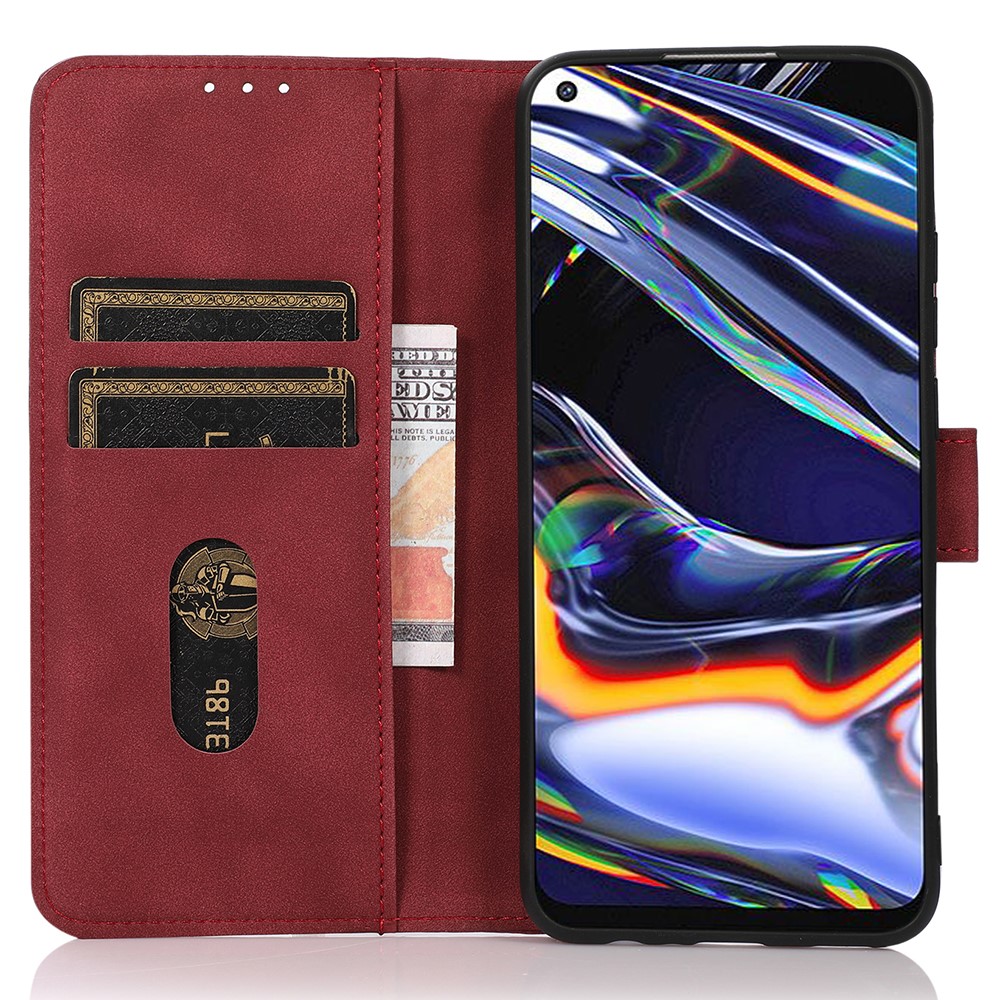 KHAZNEH KHAZNEH Xiaomi Redmi Note 14 4G Fodral Retro Läder Röd
